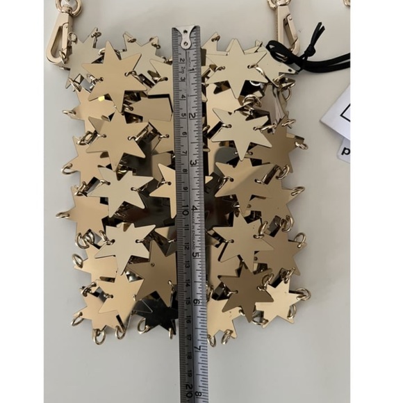 Paco Rabanne 1969 Gold Iconic Star Crossbody Bag - Picture 5 of 8